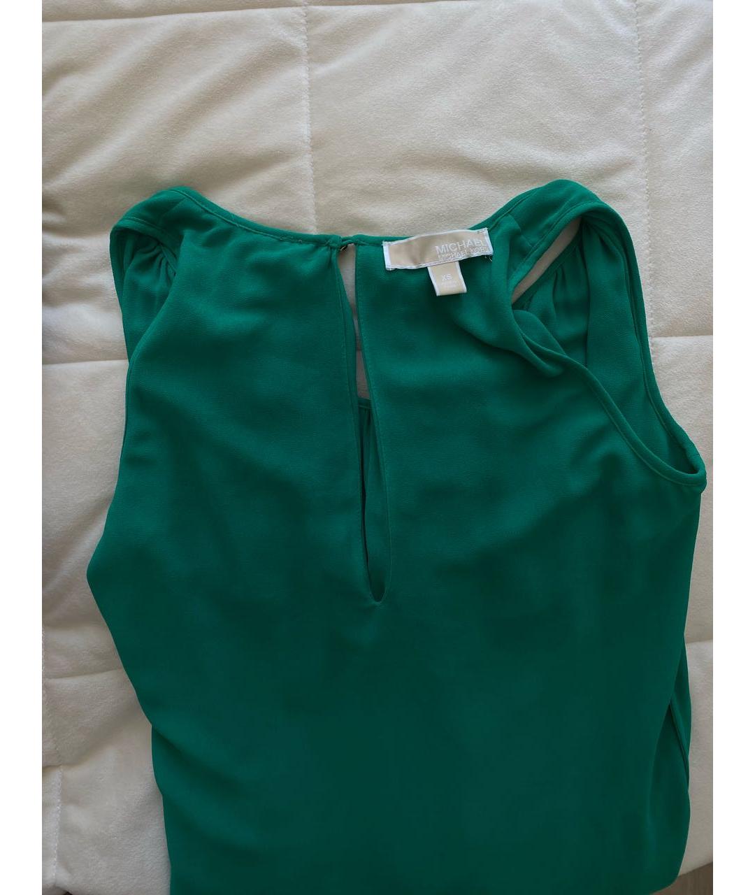 MICHAEL MICHAEL KORS Зеленые синтетическое вечернее платье, фото 4