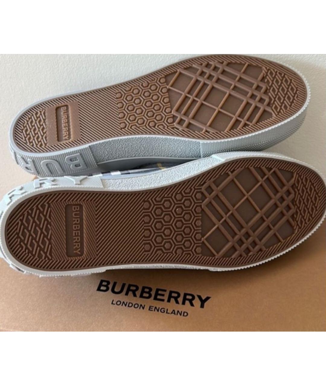 BURBERRY Бежевые низкие кроссовки / кеды, фото 5