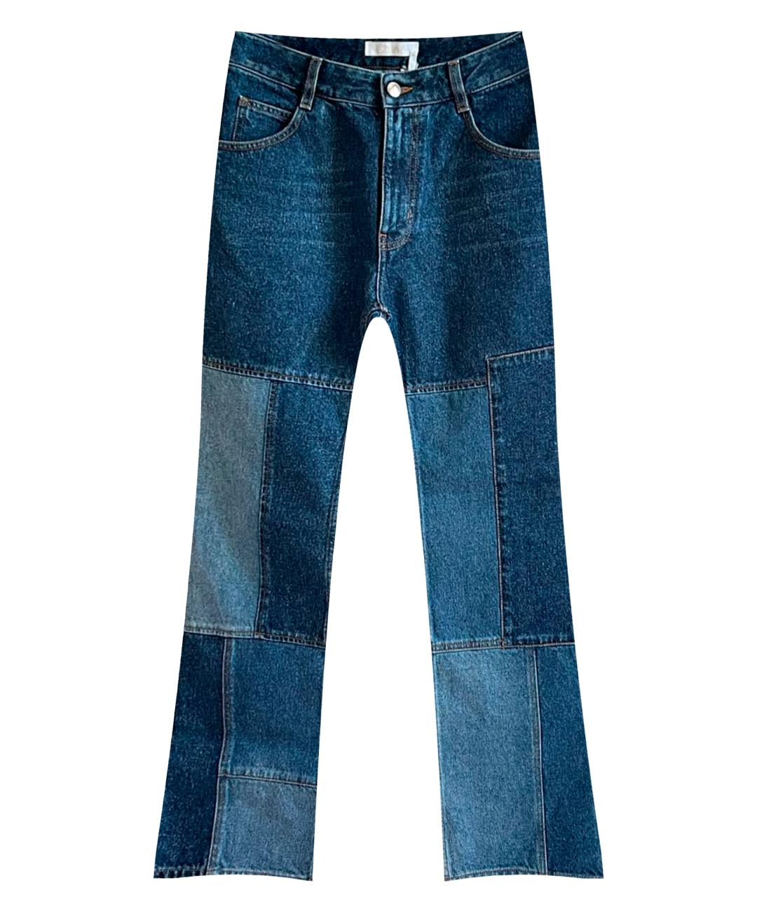 CHLOE Синие хлопковые прямые джинсы, фото 1