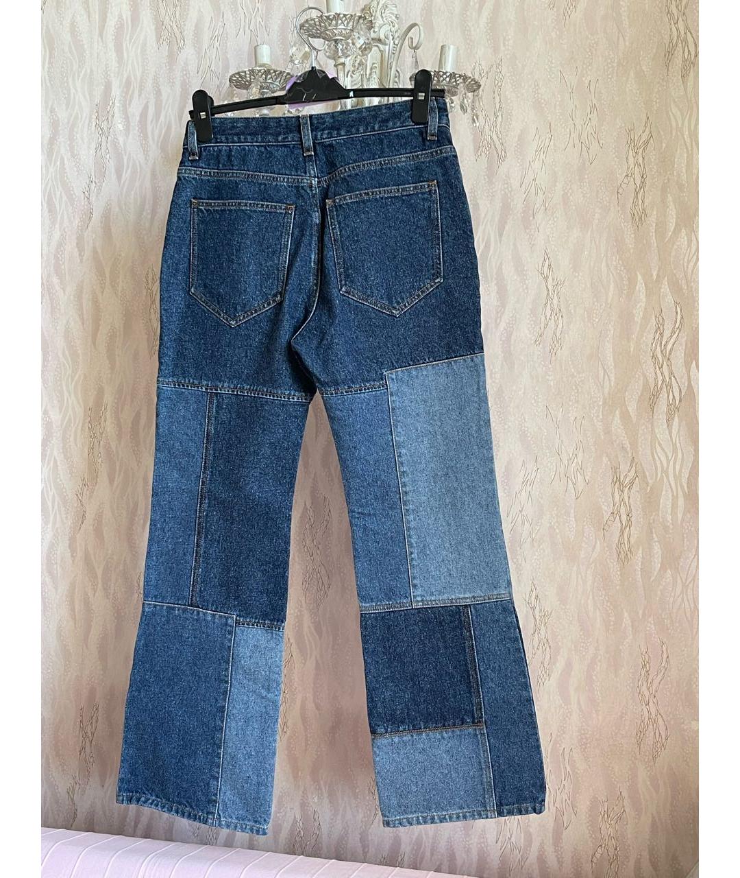 CHLOE Синие хлопковые прямые джинсы, фото 2