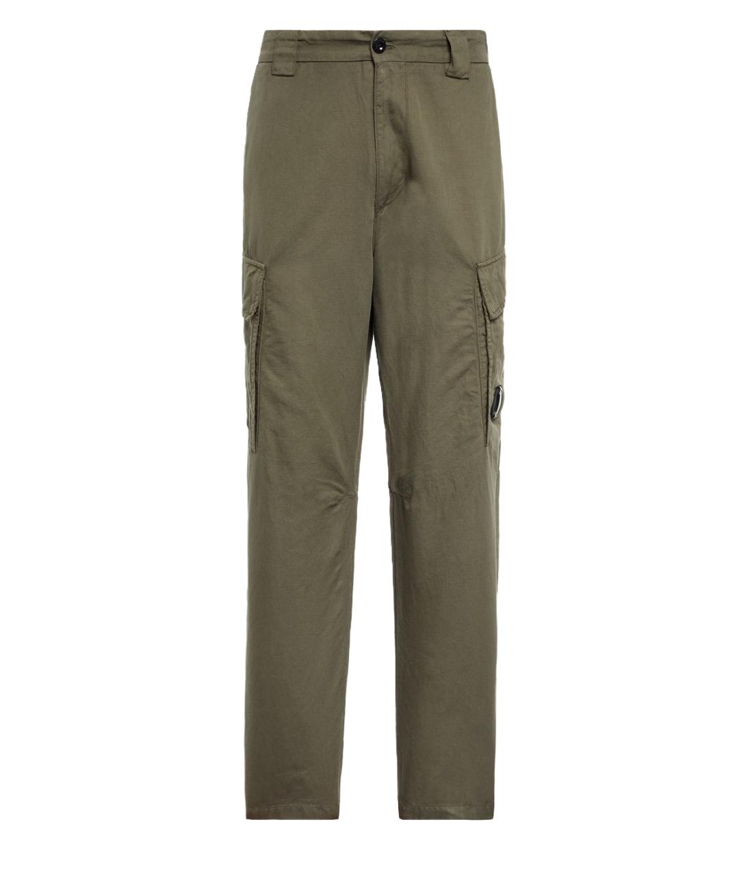 CP COMPANY Хаки хлопко-эластановые повседневные брюки, фото 1