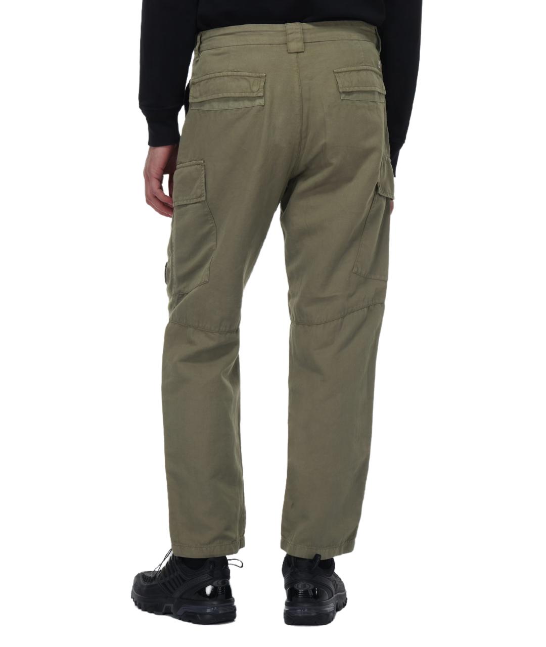 CP COMPANY Хаки хлопко-эластановые повседневные брюки, фото 2