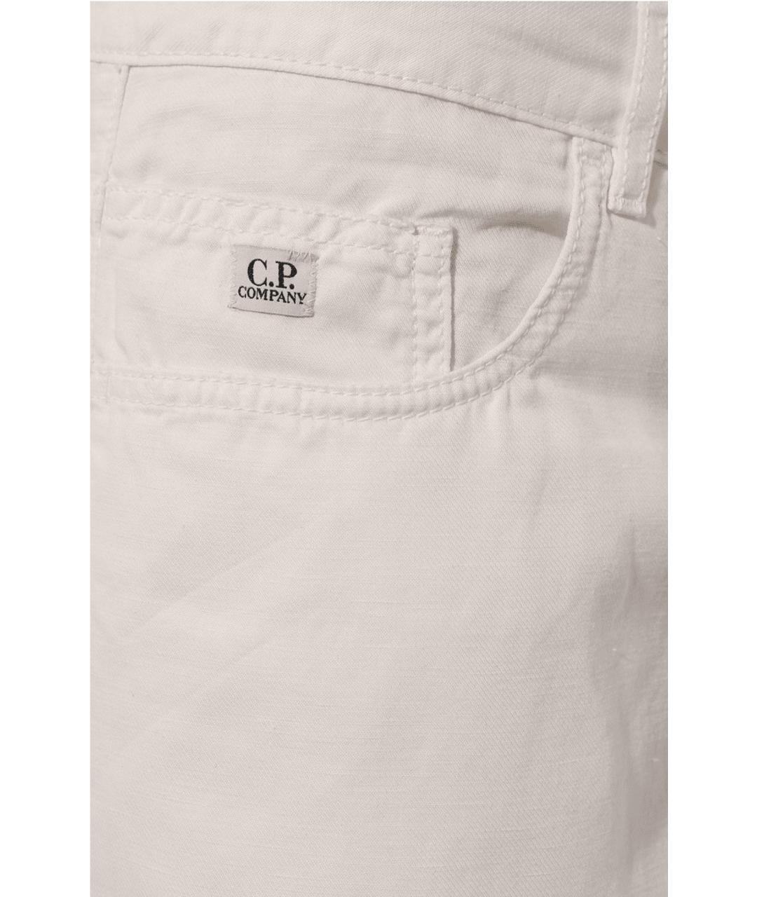 CP COMPANY Белые льняные повседневные брюки, фото 3