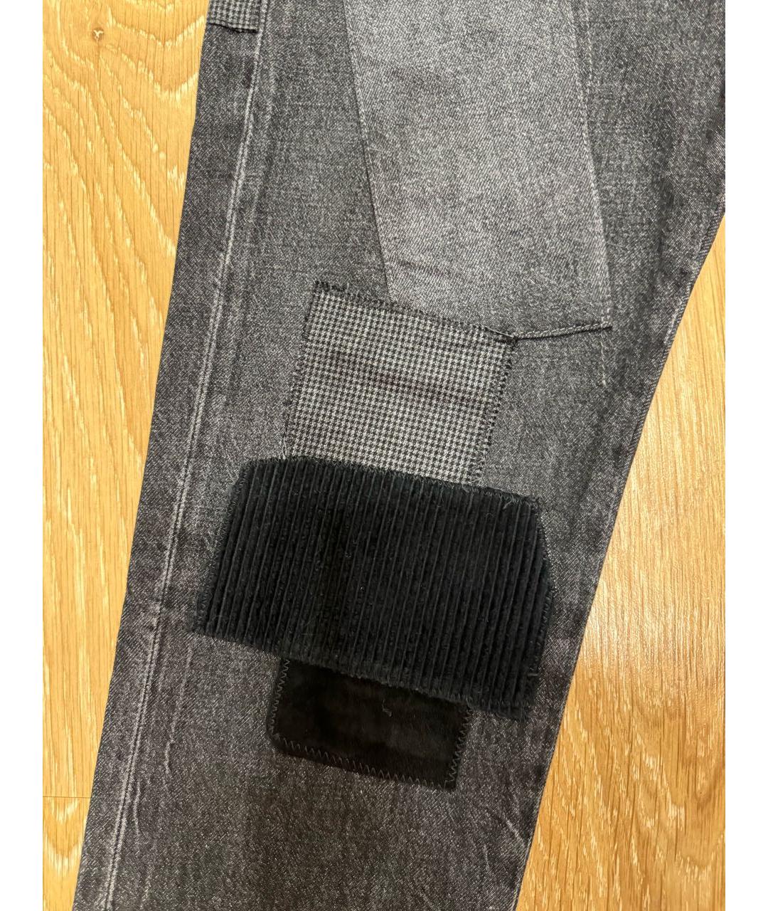 POLO RALPH LAUREN Серые хлопковые прямые джинсы, фото 6