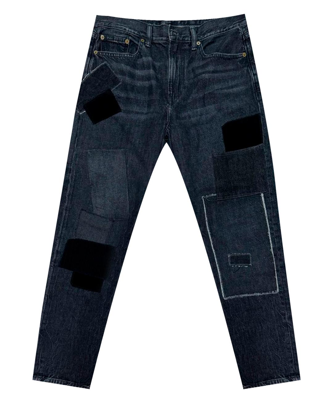 POLO RALPH LAUREN Серые хлопковые прямые джинсы, фото 1