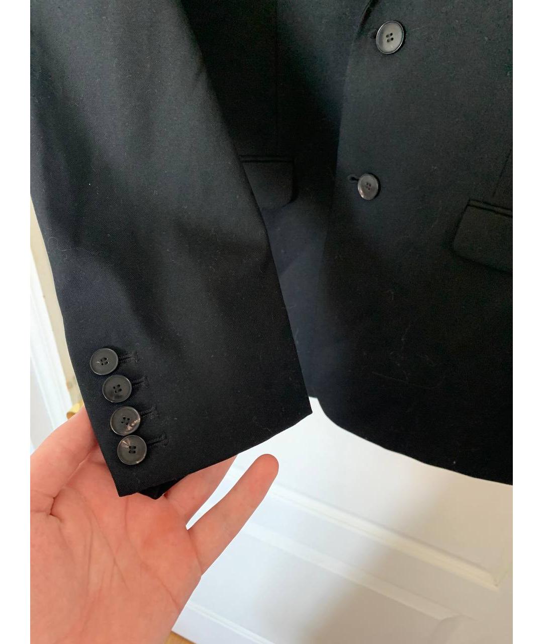 SANDRO Черный шерстяной пиджак, фото 3