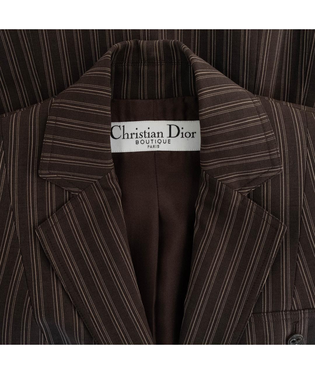 CHRISTIAN DIOR PRE-OWNED Коричневый шерстяной жакет/пиджак, фото 3