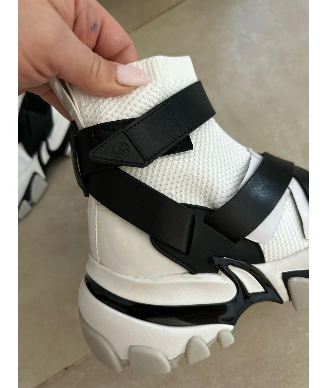MICHAEL KORS Белые текстильные кроссовки, фото 2