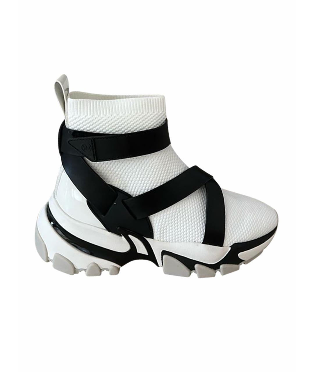 MICHAEL KORS Белые текстильные кроссовки, фото 1