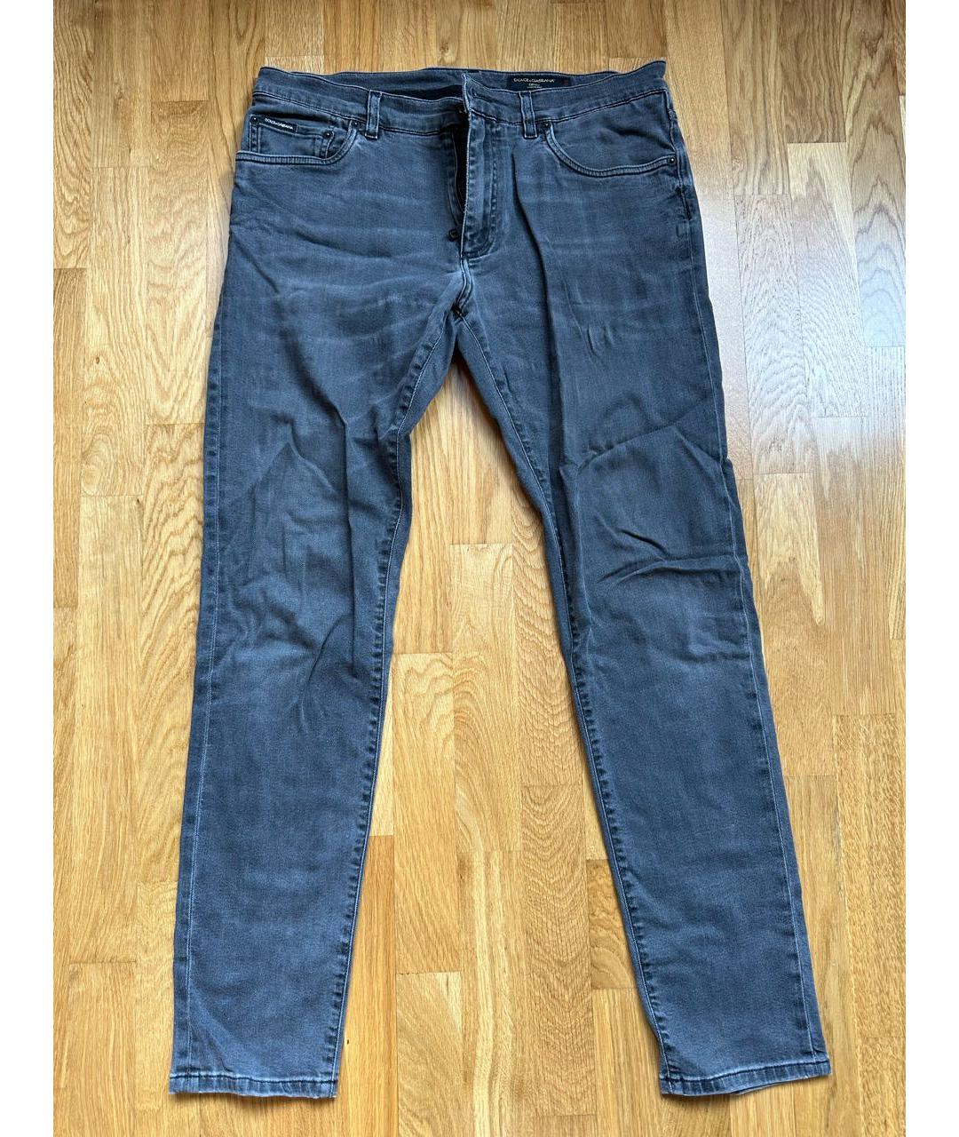 DOLCE&GABBANA Хлопко-эластановые прямые джинсы, фото 3