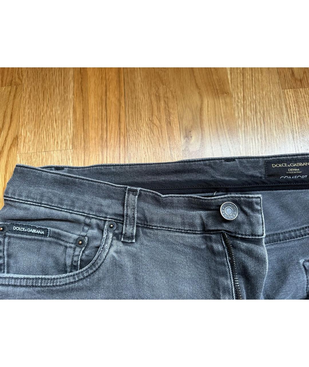 DOLCE&GABBANA Хлопко-эластановые прямые джинсы, фото 5