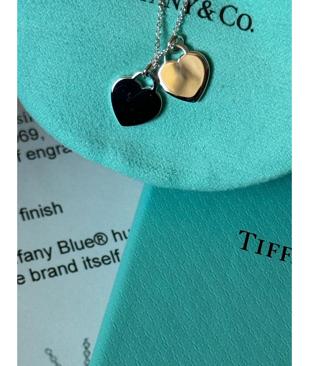 TIFFANY&CO Бирюзовая серебряная подвеска, фото 5