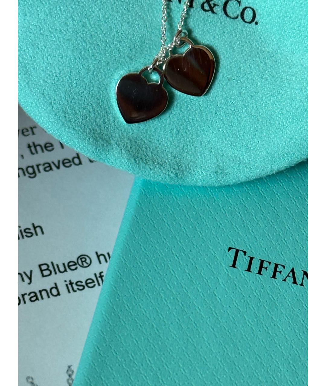 TIFFANY&CO Бирюзовая серебряная подвеска, фото 6