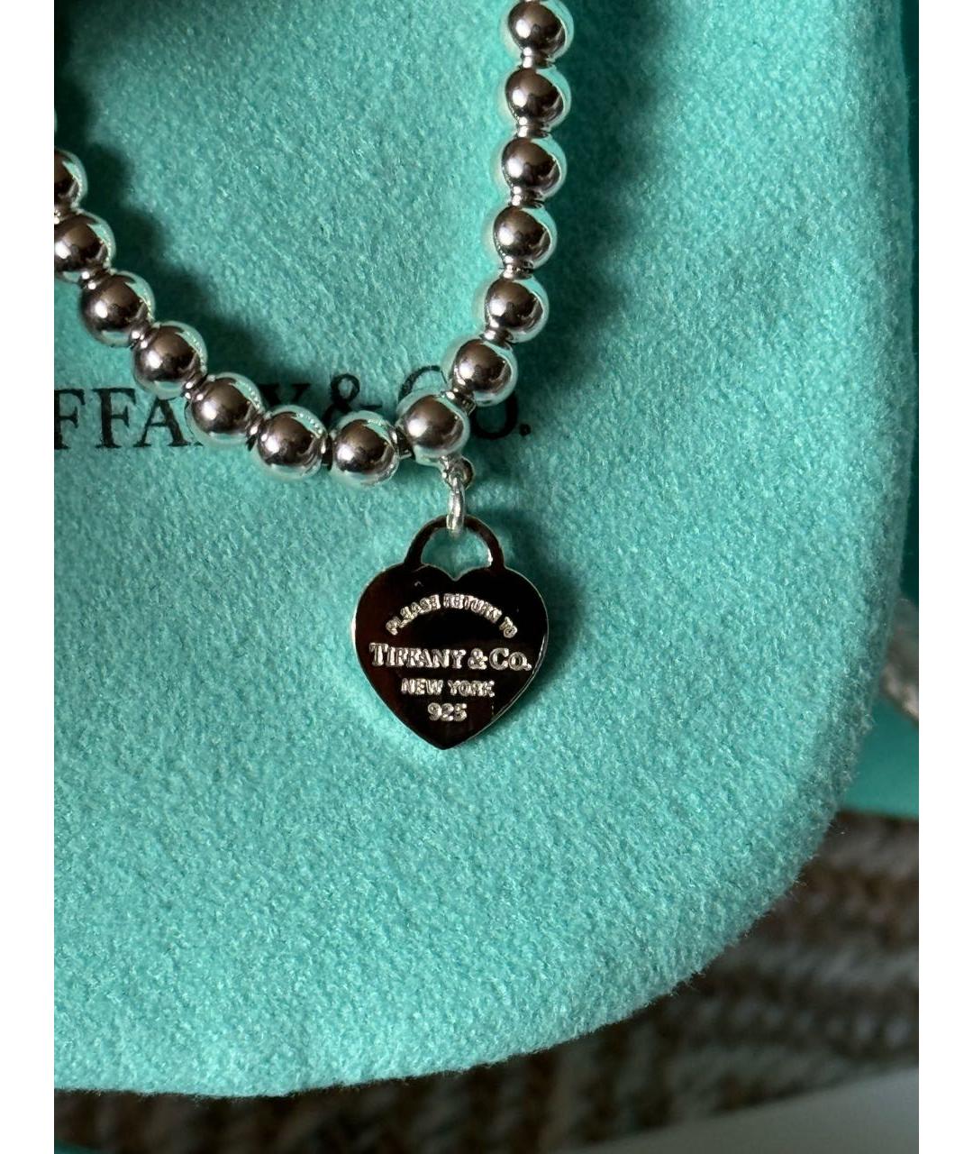TIFFANY&CO Бирюзовый серебряный браслет, фото 8