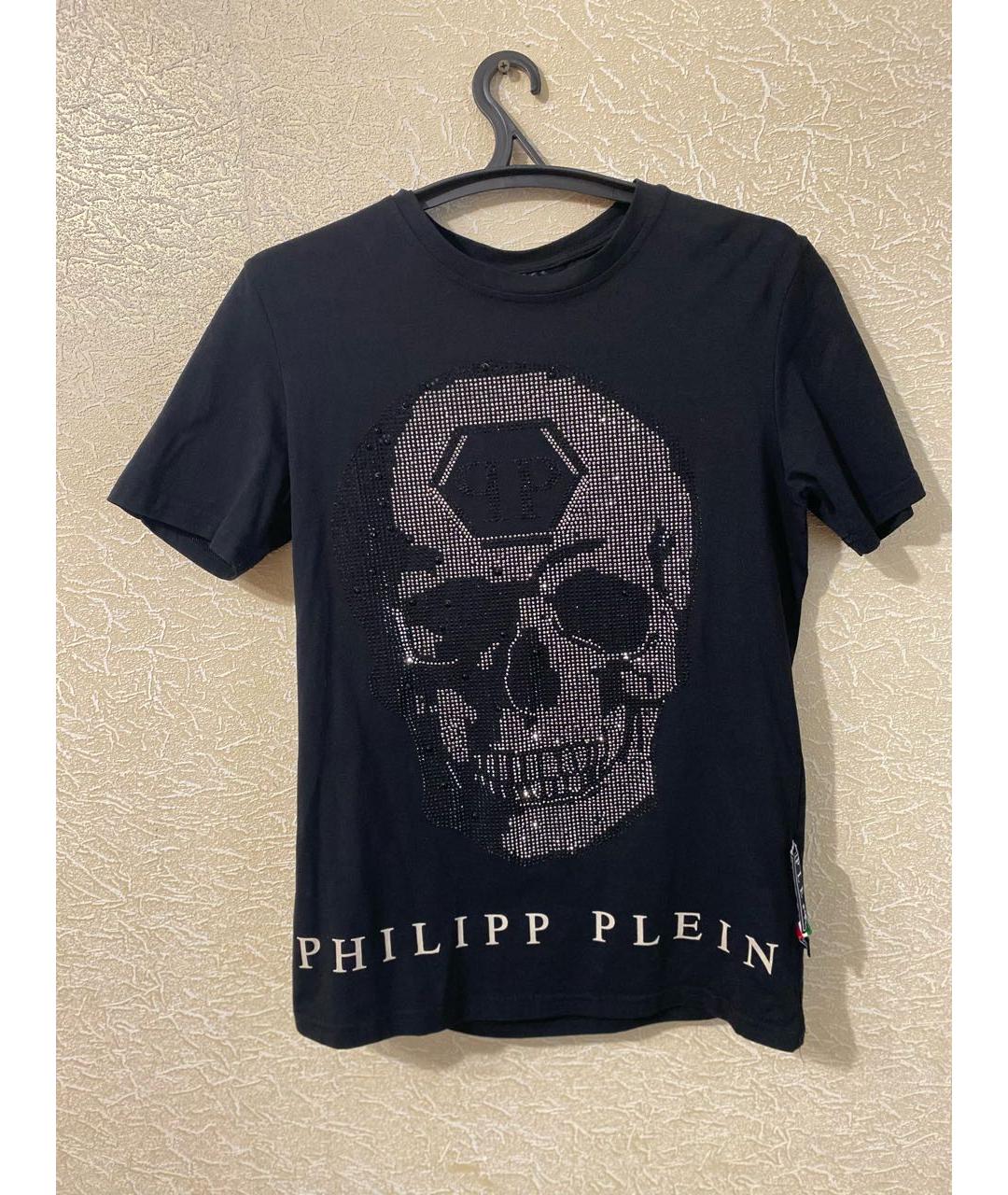 PHILIPP PLEIN Черная хлопковая футболка, фото 9