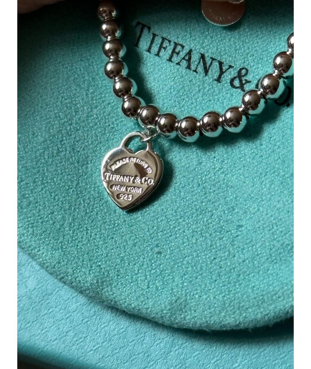 TIFFANY&CO Бирюзовый серебряный браслет, фото 7