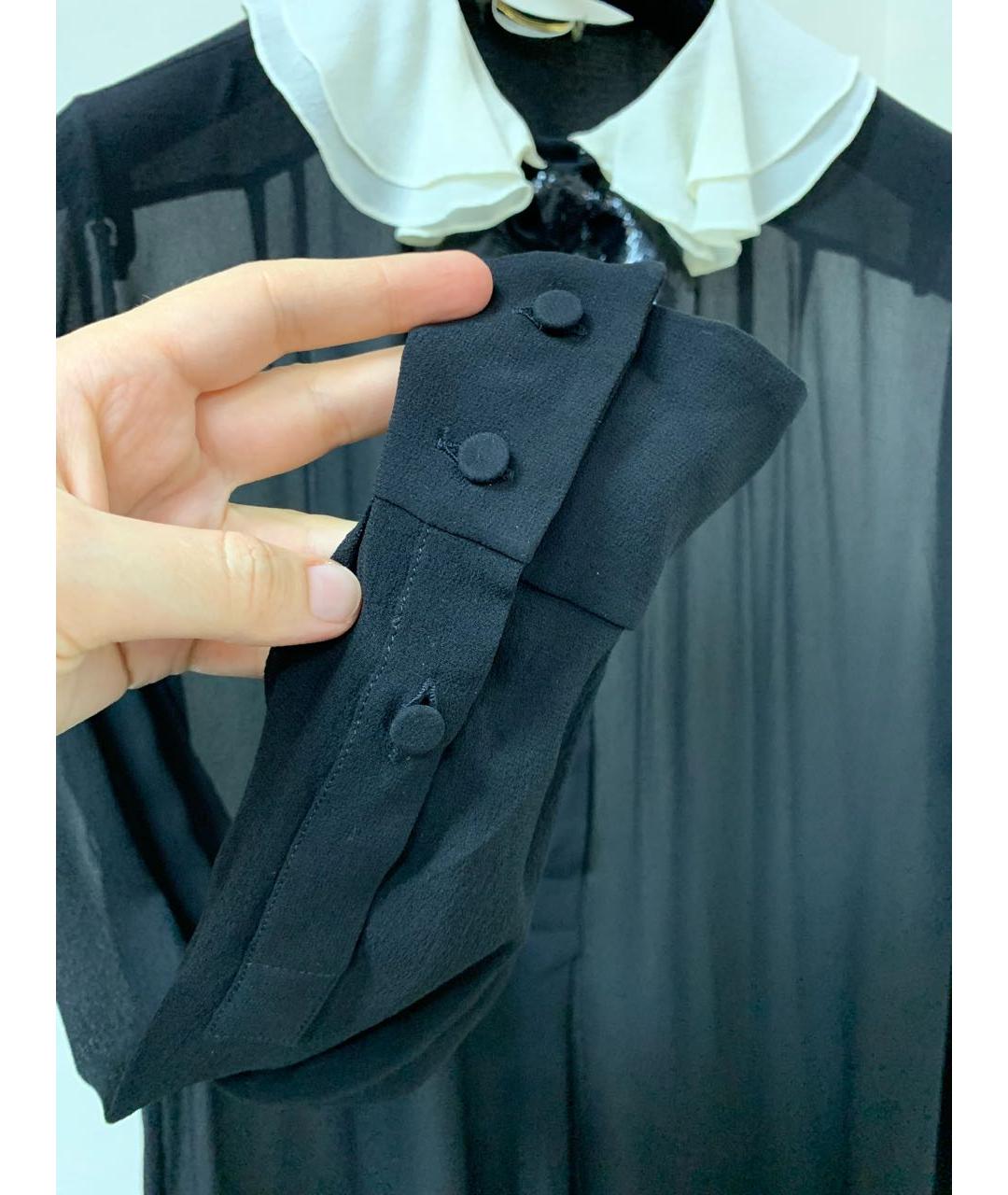 SAINT LAURENT Черная блузы, фото 4