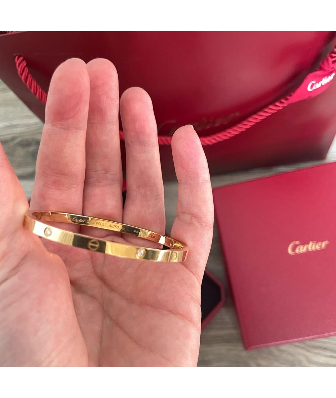 CARTIER Желтый браслет из желтого золота, фото 3