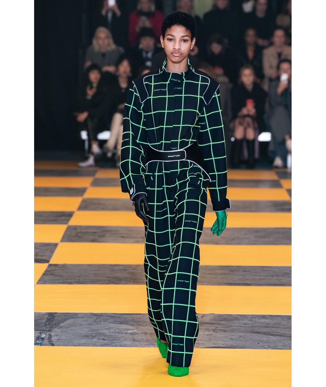 OFF-WHITE Черный кожаный ремень, фото 7