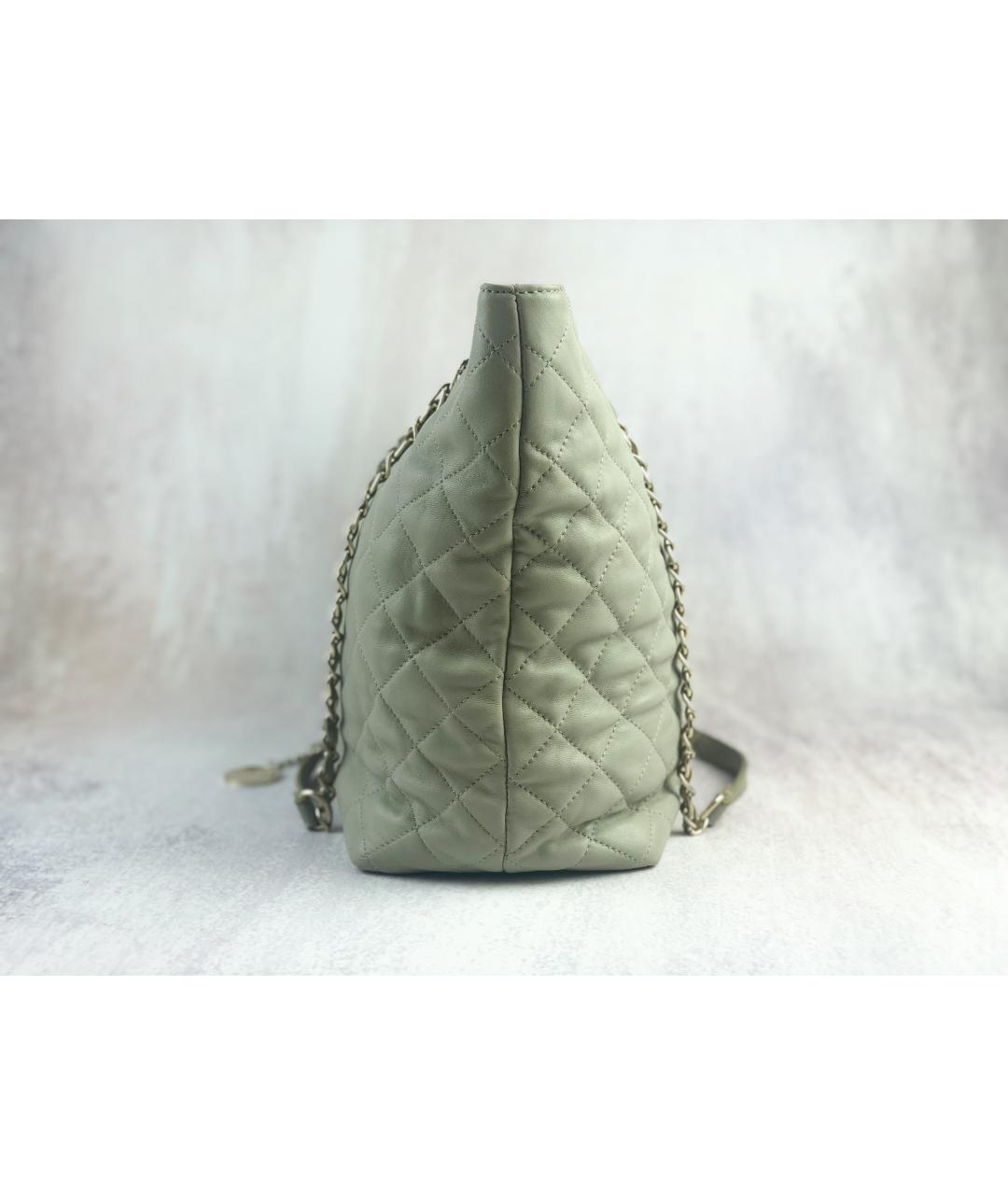 DKNY Бежевая кожаная сумка тоут, фото 5