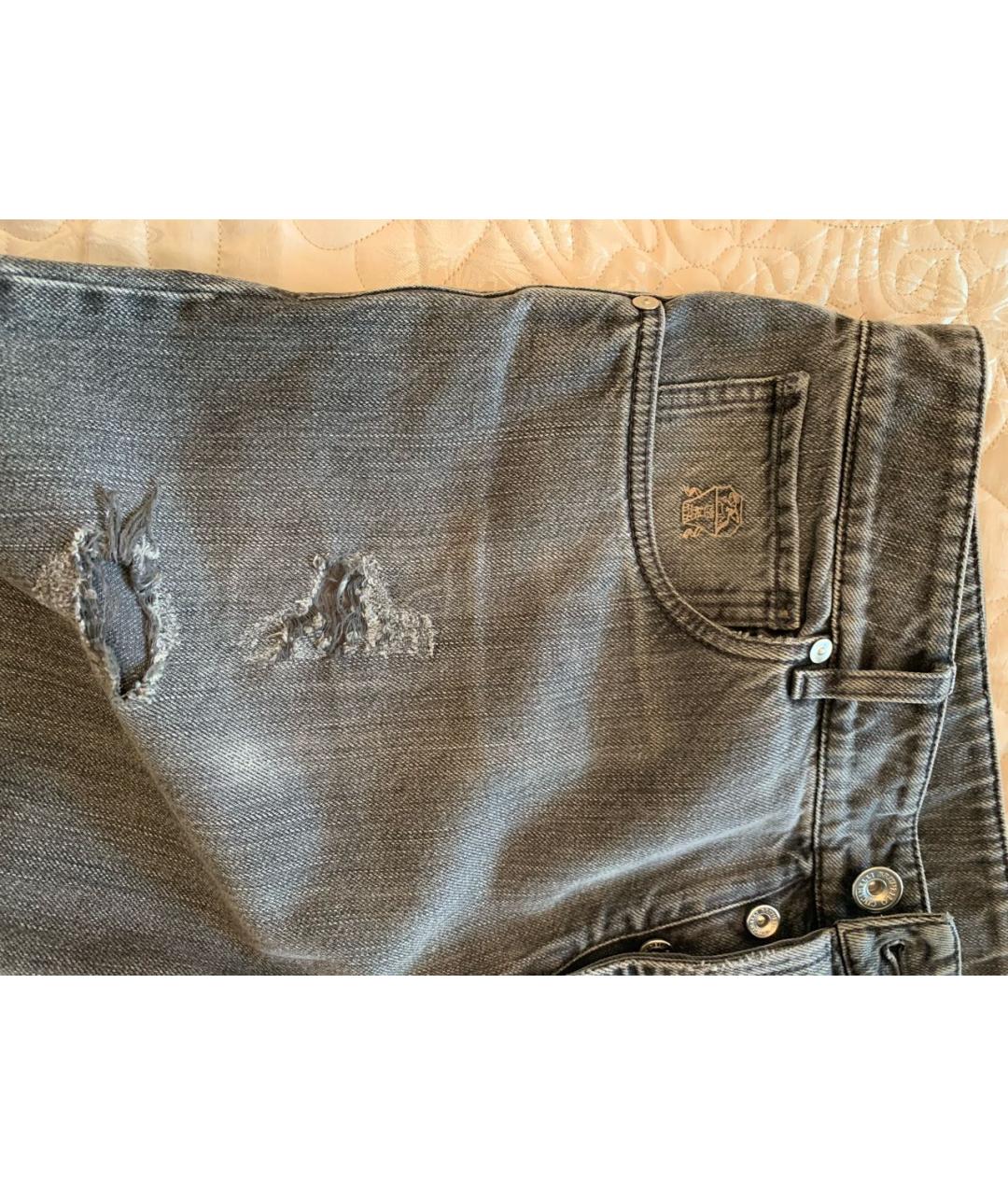 BRUNELLO CUCINELLI Серые хлопковые джинсы скинни, фото 5