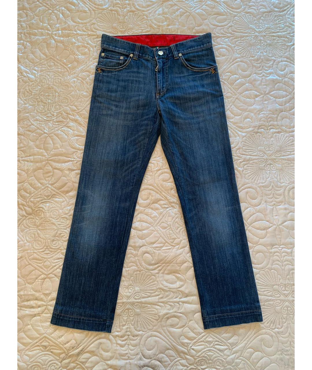 BILLIONAIRE Темно-синие хлопковые прямые джинсы, фото 9