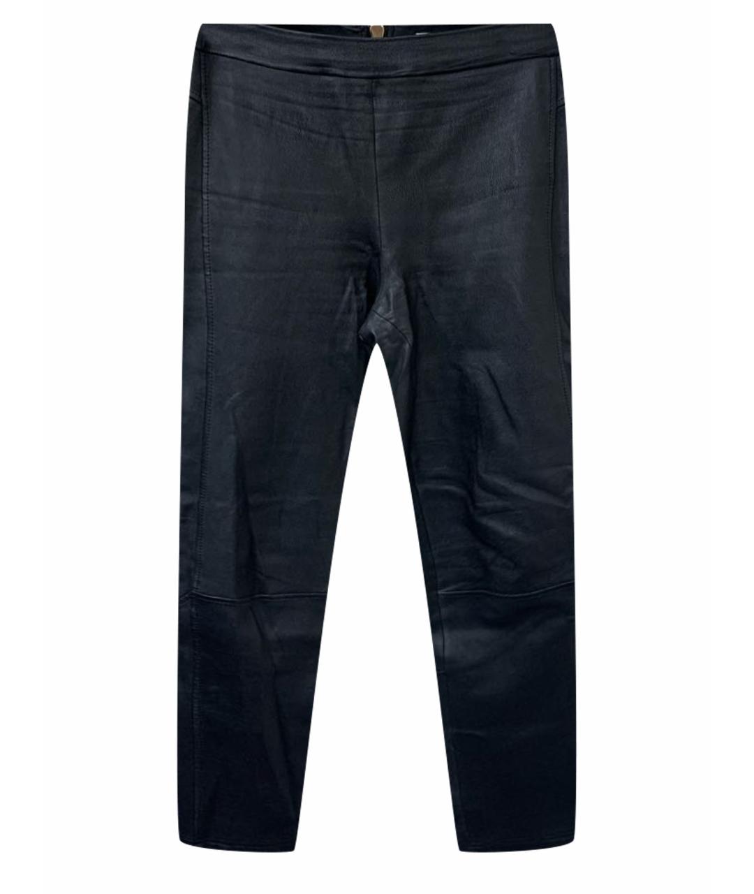 GIVENCHY Черные кожаные брюки узкие, фото 1
