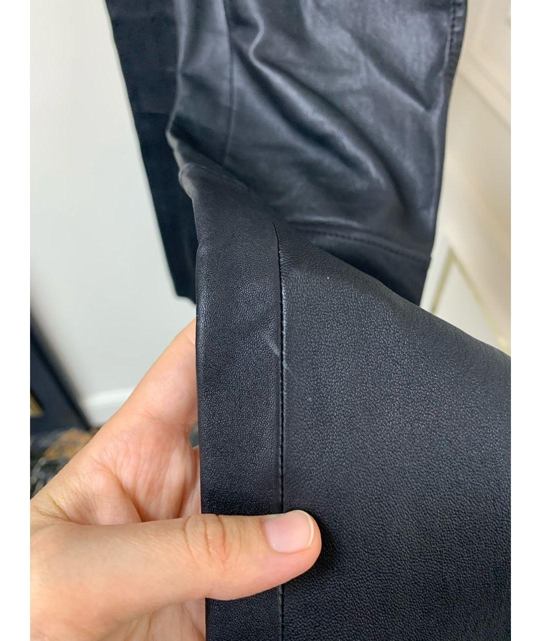 GIVENCHY Черные кожаные брюки узкие, фото 6