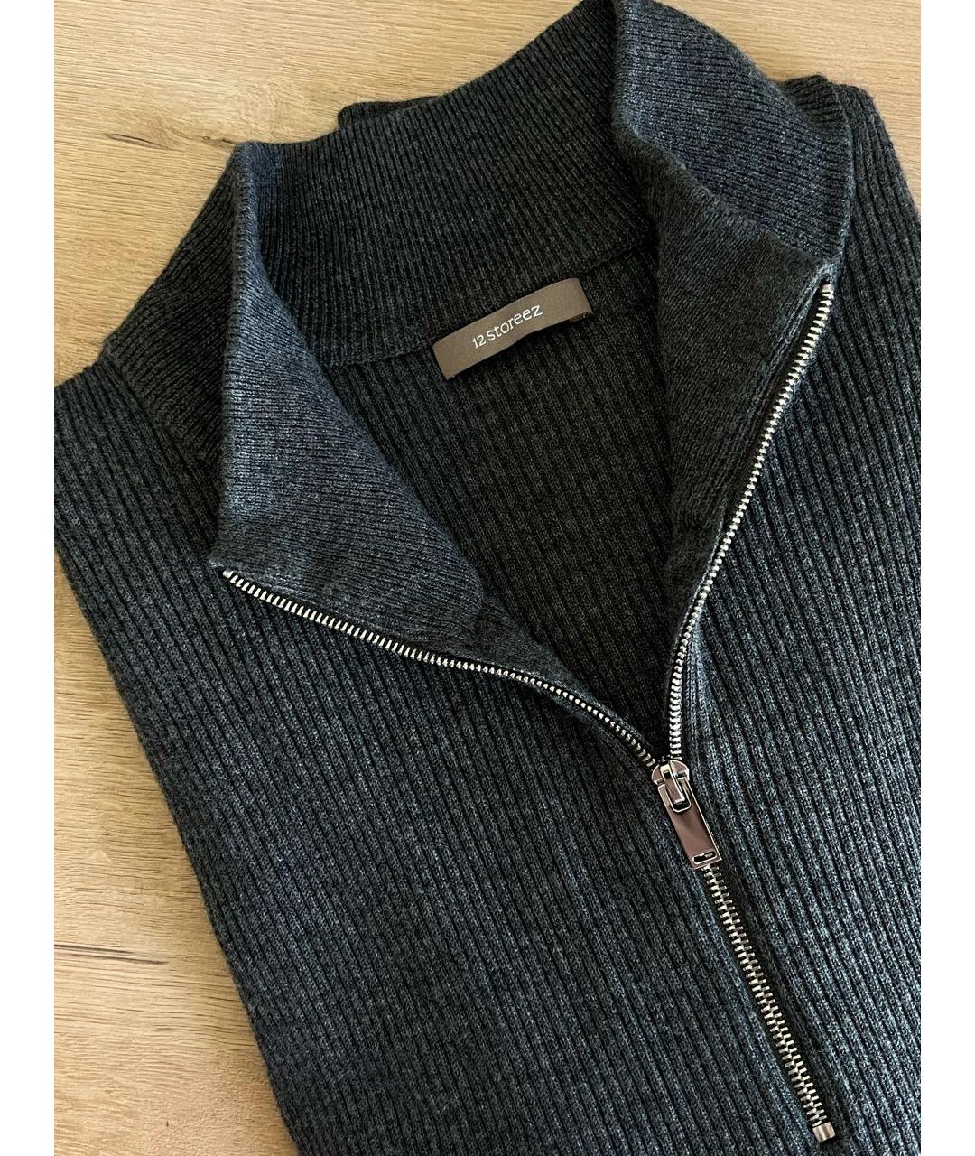 12 STOREEZ Антрацитовый шерстяной джемпер / свитер, фото 2
