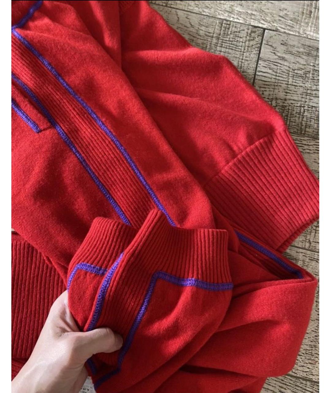 CHANEL Красный кашемировый костюм с брюками, фото 7