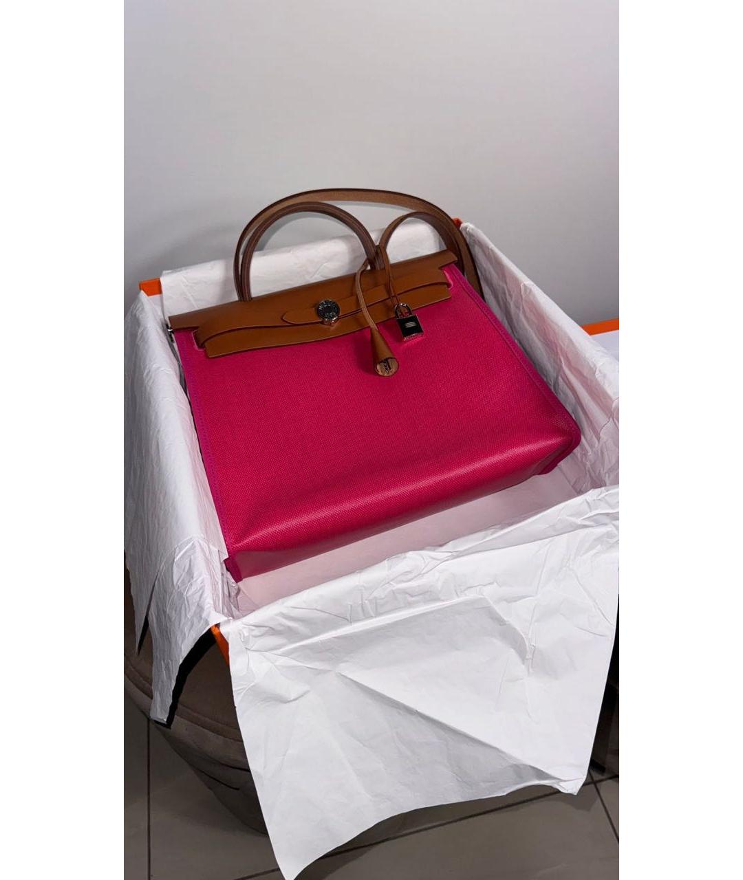 HERMES PRE-OWNED Розовая сумка с короткими ручками, фото 2