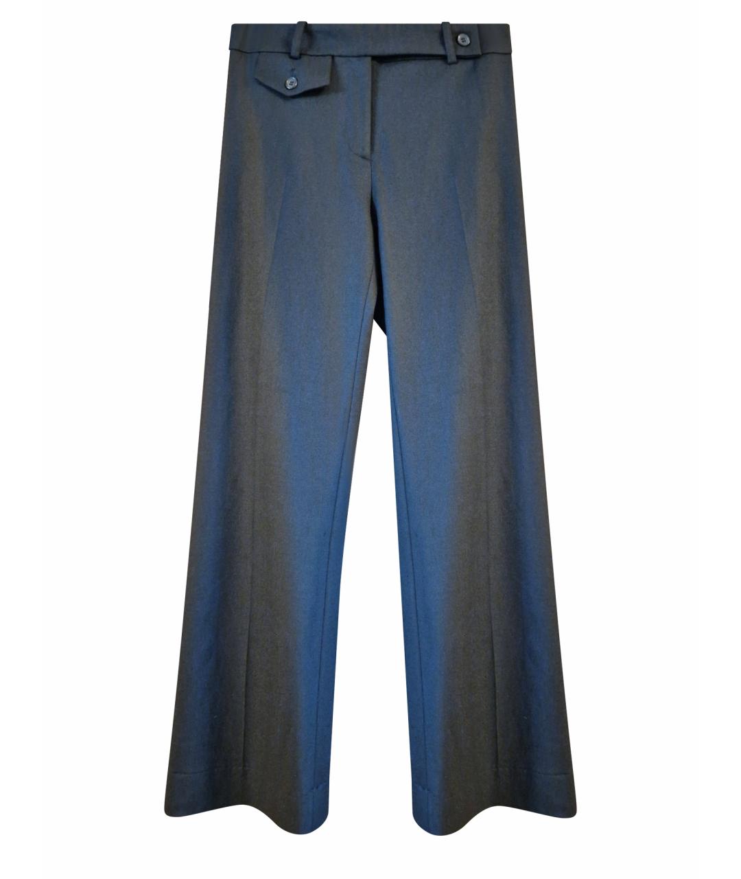 MICHAEL MICHAEL KORS Черные шерстяные брюки широкие, фото 1