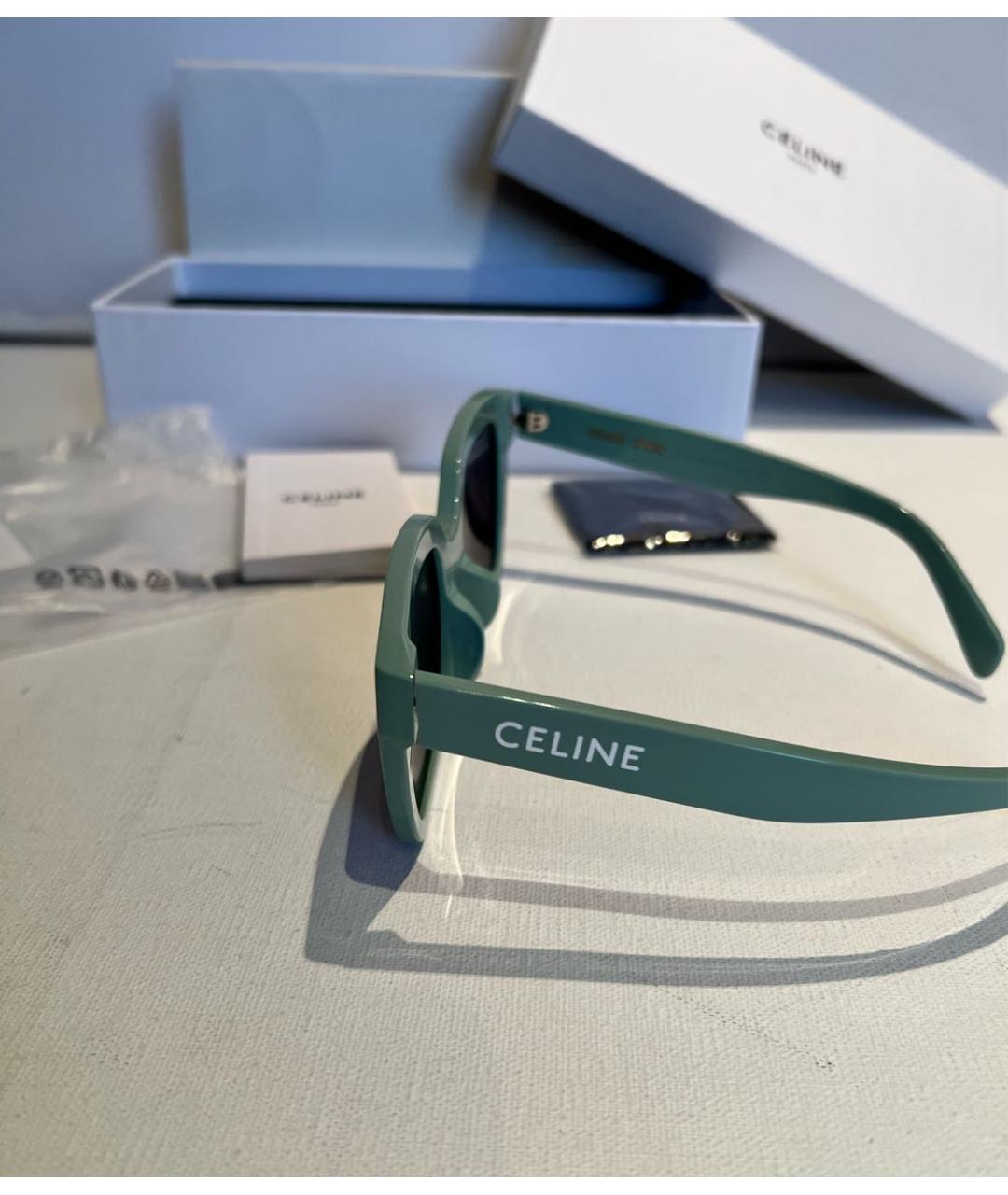 CELINE Зеленые солнцезащитные очки, фото 8