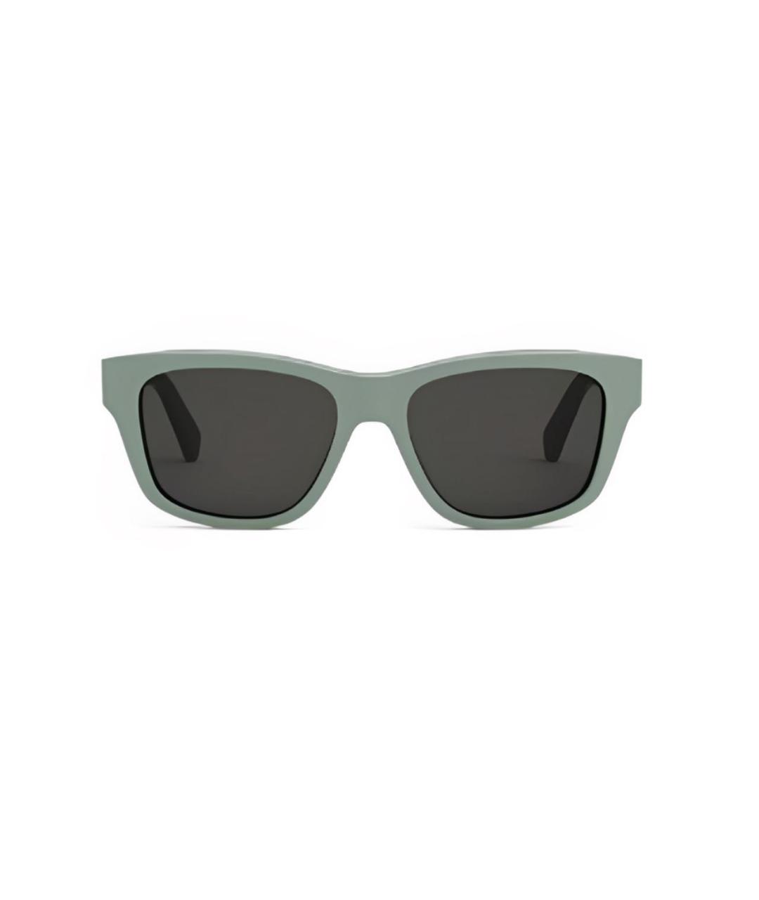 CELINE PRE-OWNED Зеленые солнцезащитные очки, фото 4