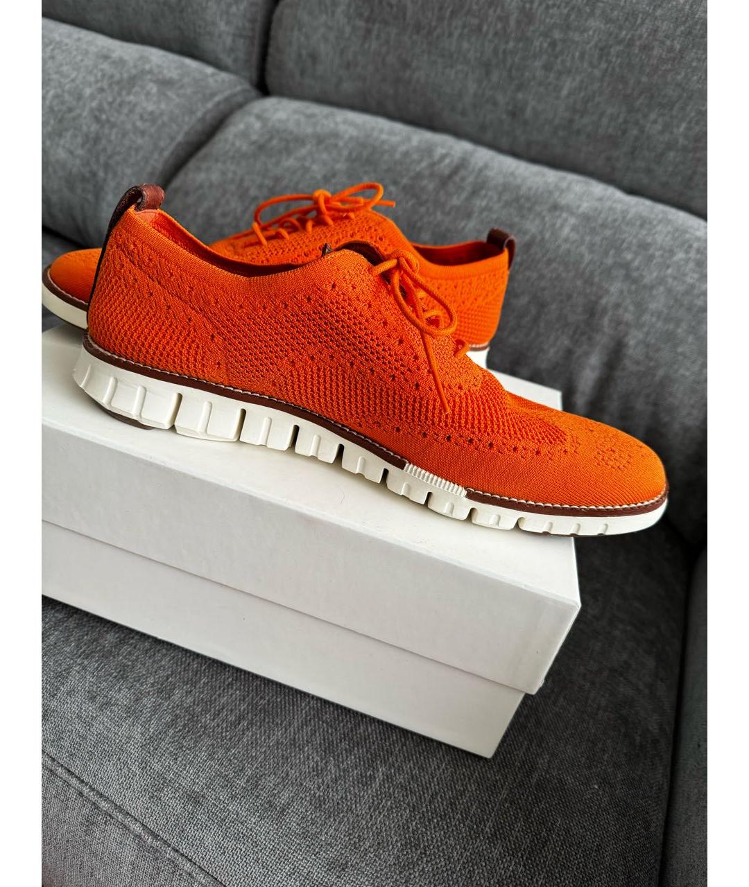COLE HAAN Оранжевое текстильные туфли, фото 7