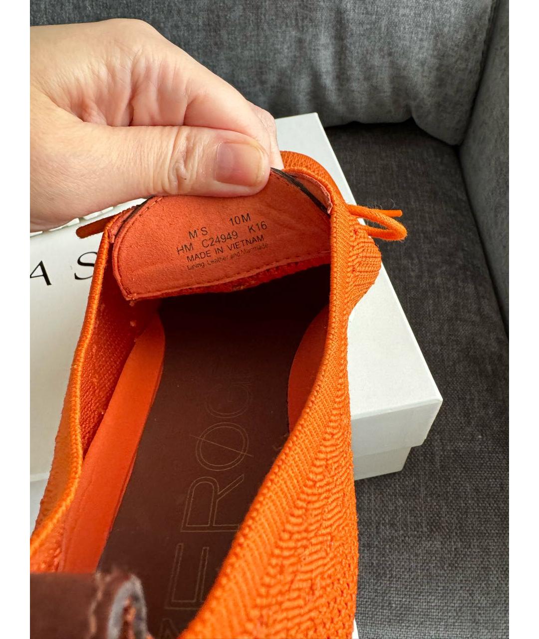 COLE HAAN Оранжевое текстильные туфли, фото 4