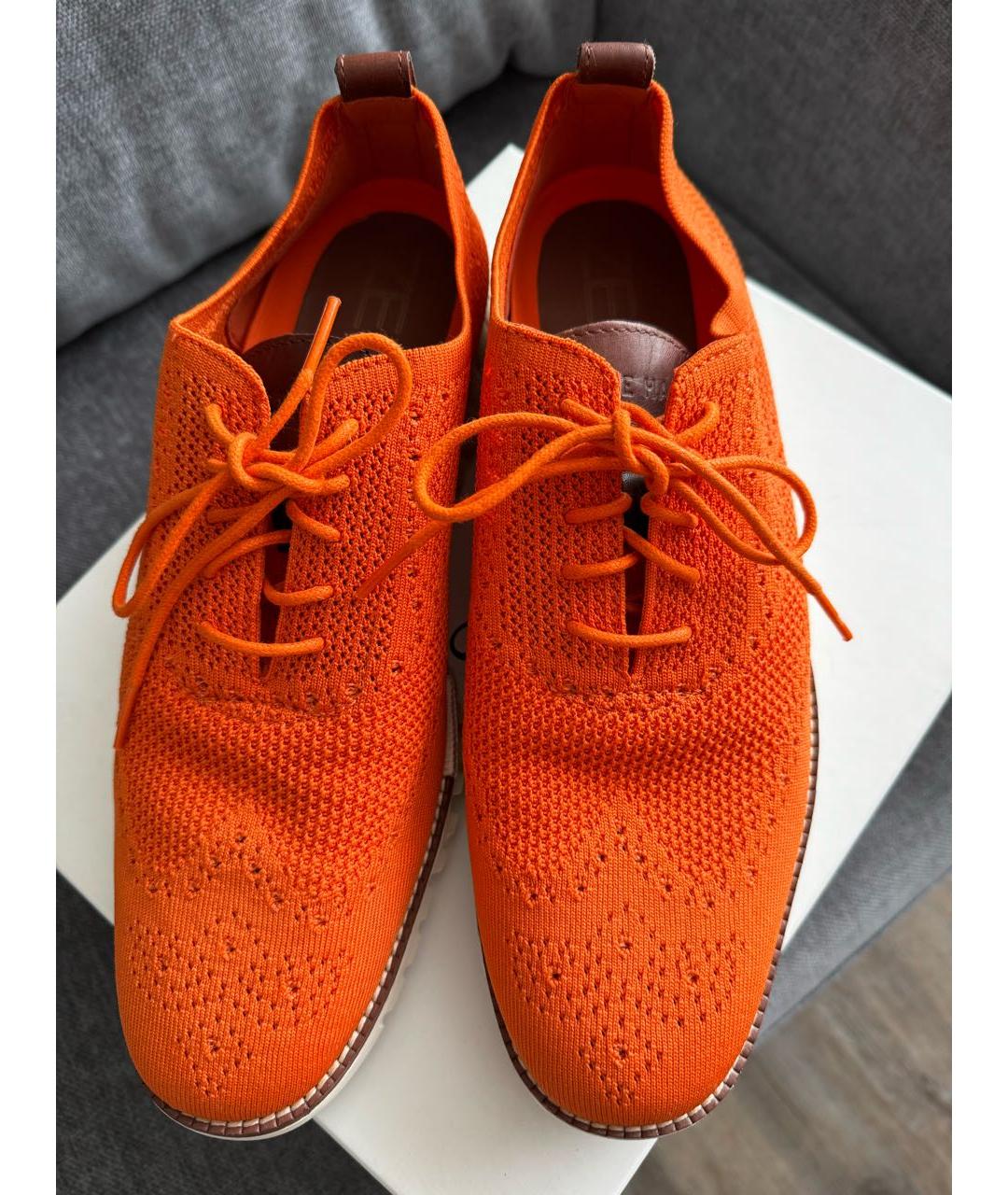 COLE HAAN Оранжевое текстильные туфли, фото 3