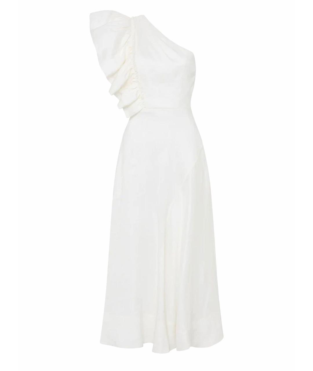 AJE Белое вискозное вечернее платье, фото 1