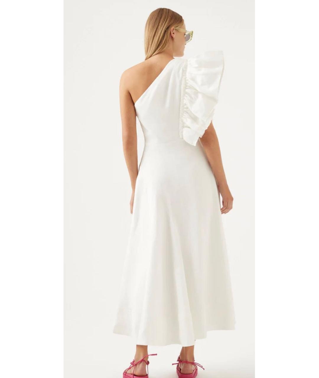 AJE Белое вискозное вечернее платье, фото 3