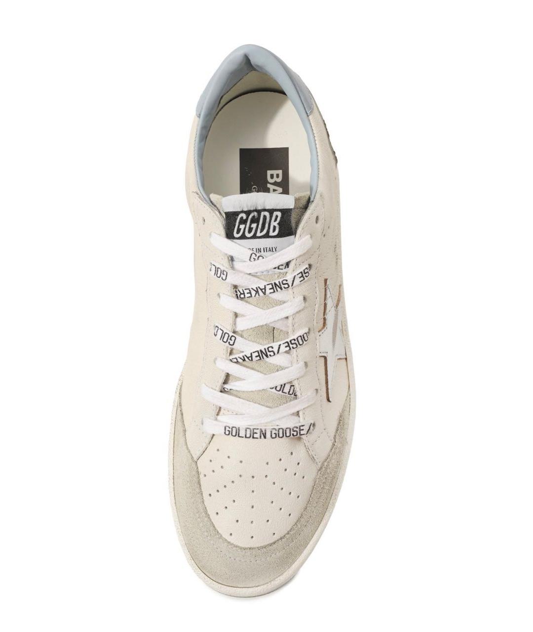 GOLDEN GOOSE DELUXE BRAND Белые кожаные кеды, фото 3