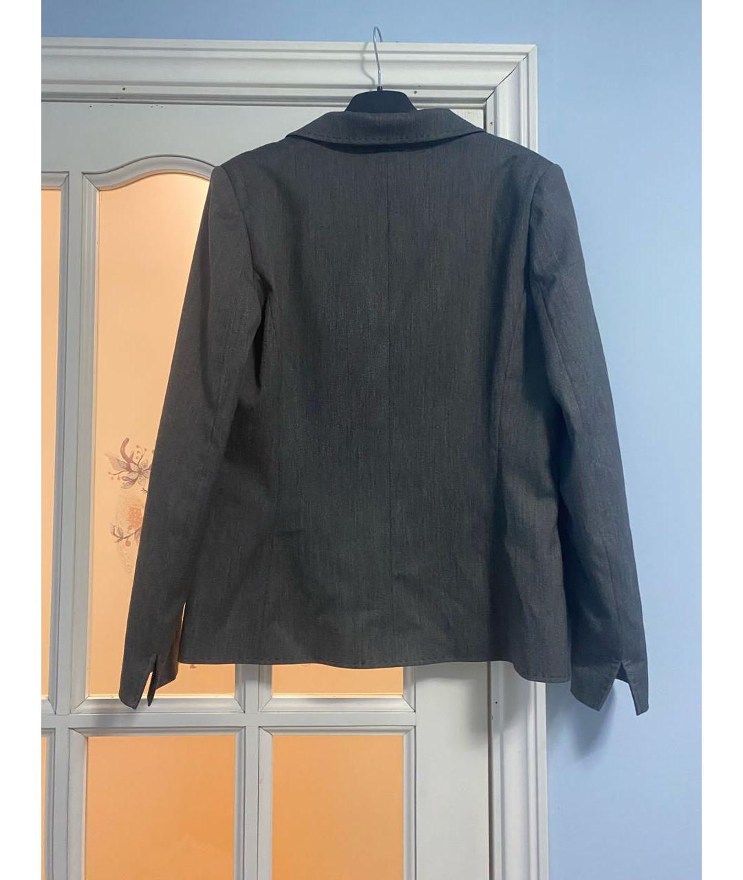 123 Серый вискозный жакет/пиджак, фото 8