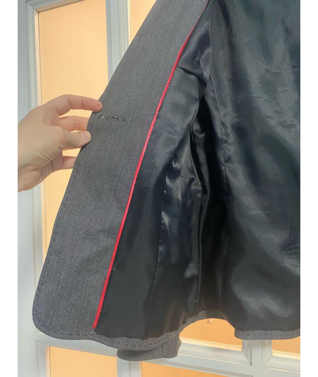 123 Серый вискозный жакет/пиджак, фото 5