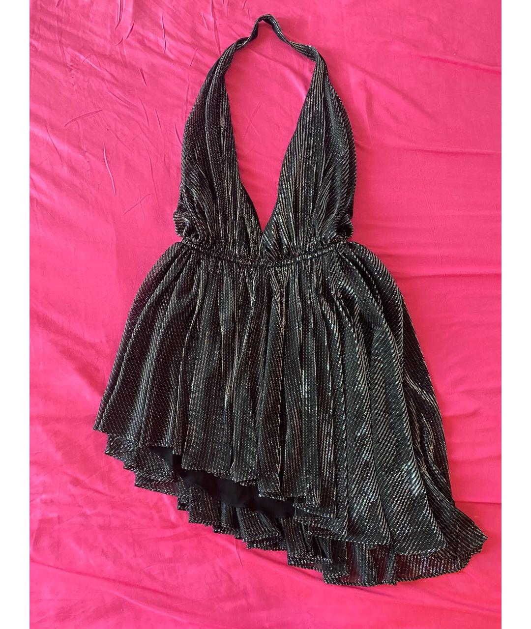 SAINT LAURENT Черное вискозное коктейльное платье, фото 9
