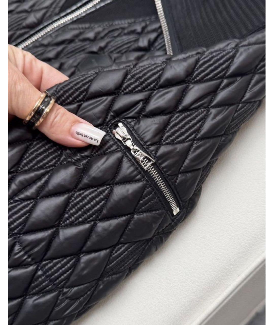 LOUIS VUITTON Черное полиамидовое пальто, фото 5