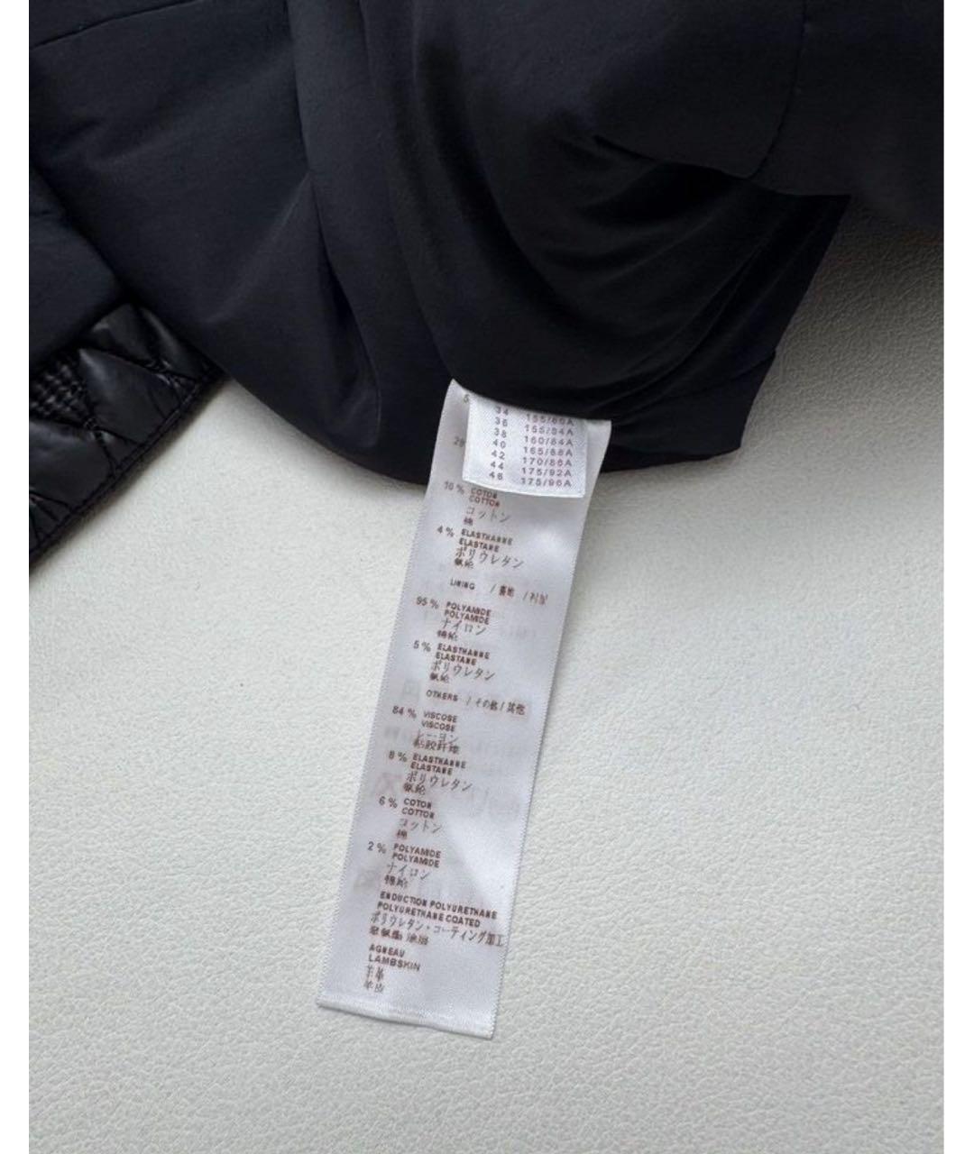 LOUIS VUITTON Черное полиамидовое пальто, фото 3