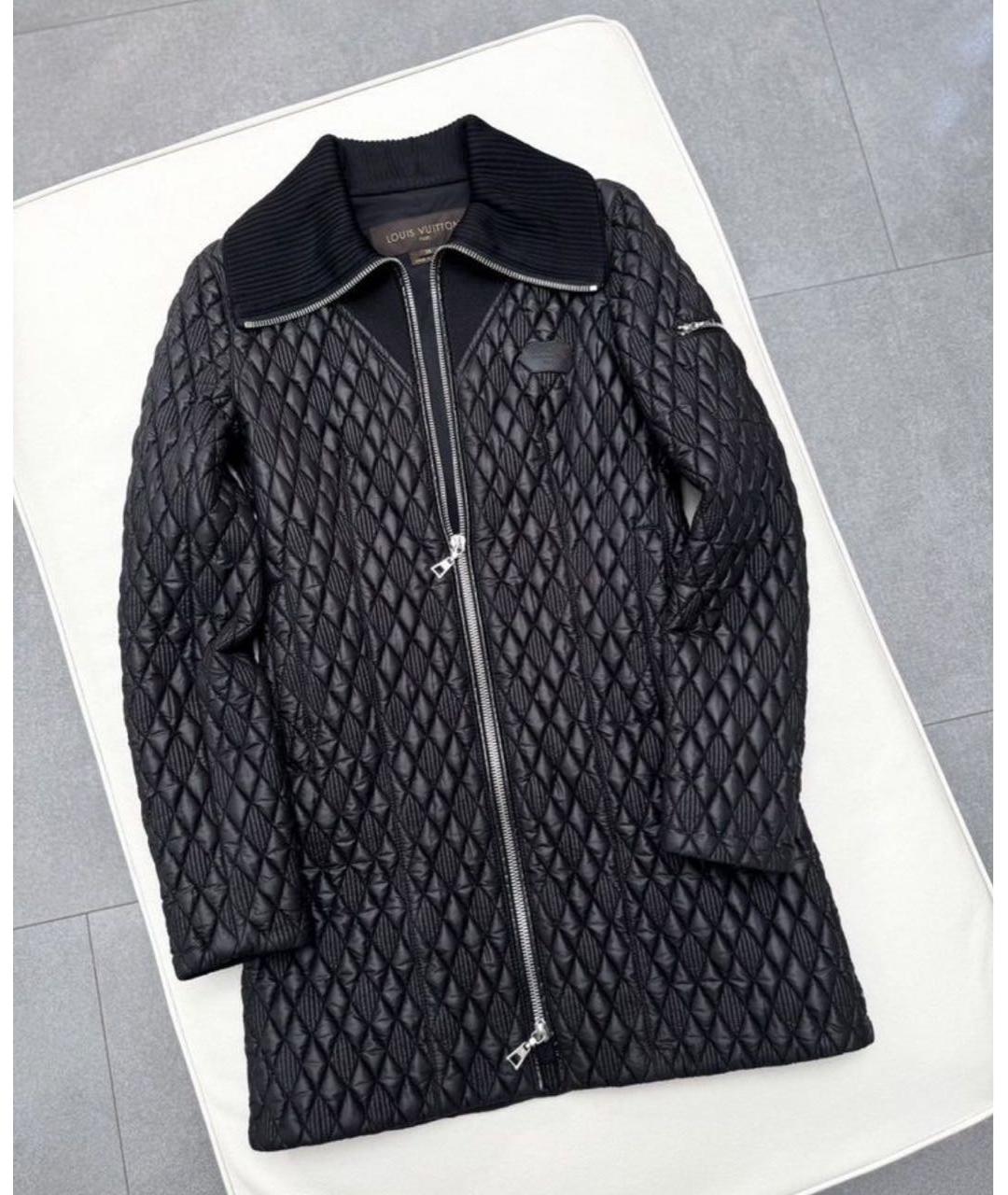 LOUIS VUITTON Черное полиамидовое пальто, фото 2