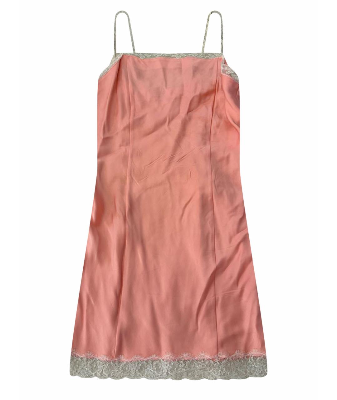 NINA RICCI Розовое вискозное коктейльное платье, фото 1