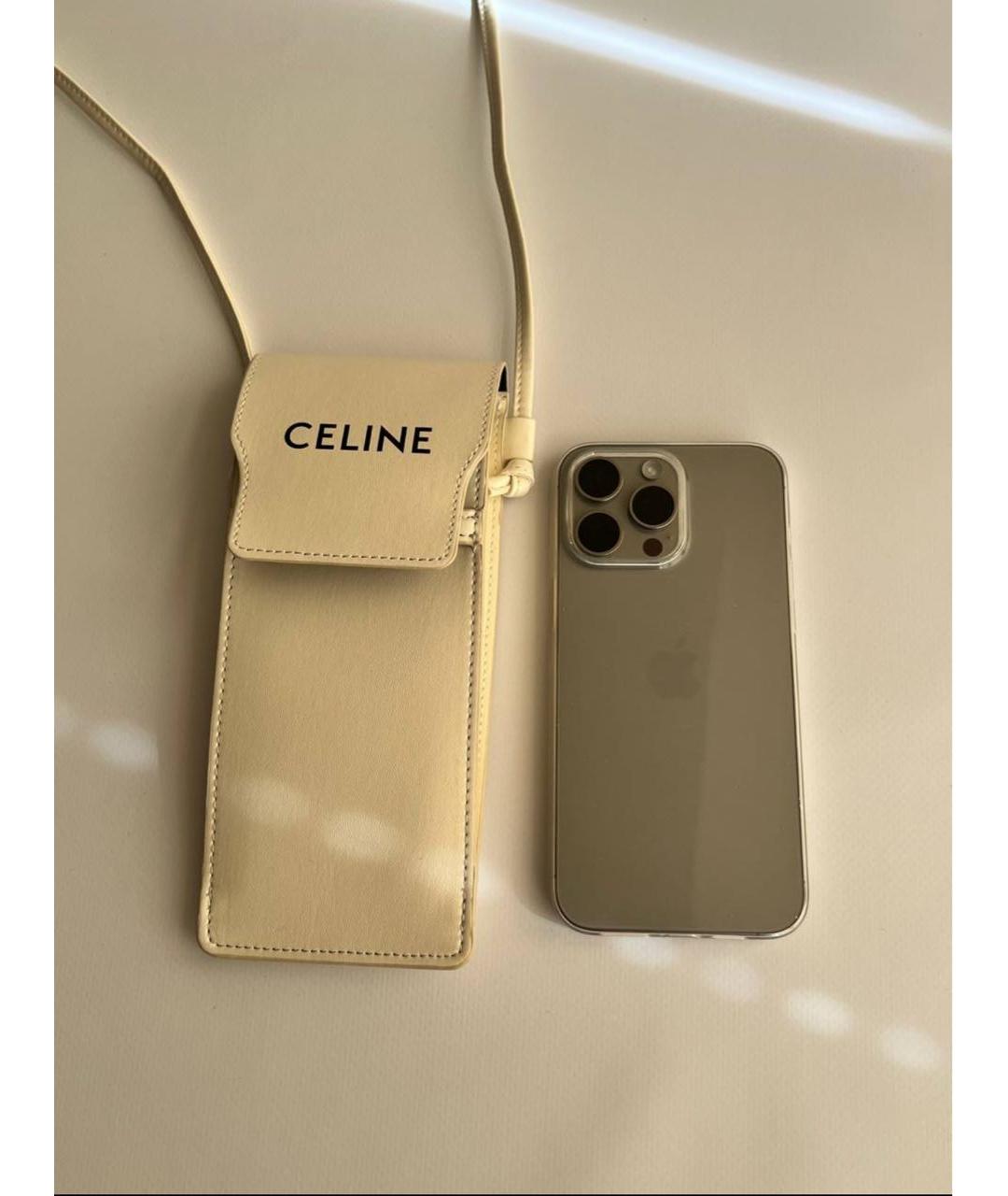 CELINE PRE-OWNED Белая кожаная сумка через плечо для женщин – купить в  интернет магазине с доставкой