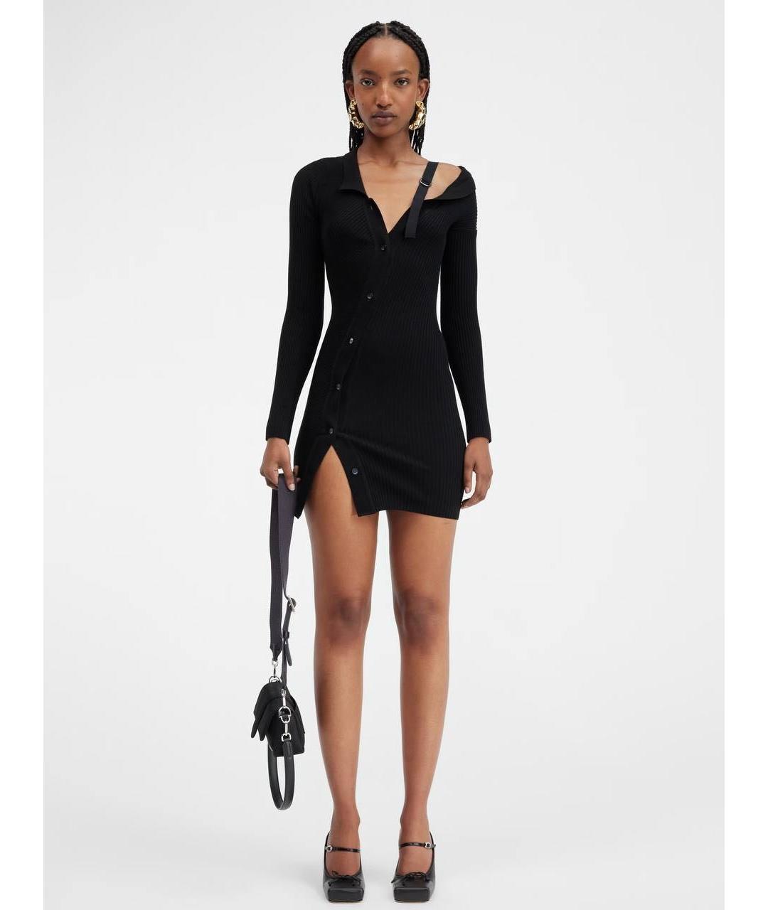 JACQUEMUS Черное повседневное платье, фото 3