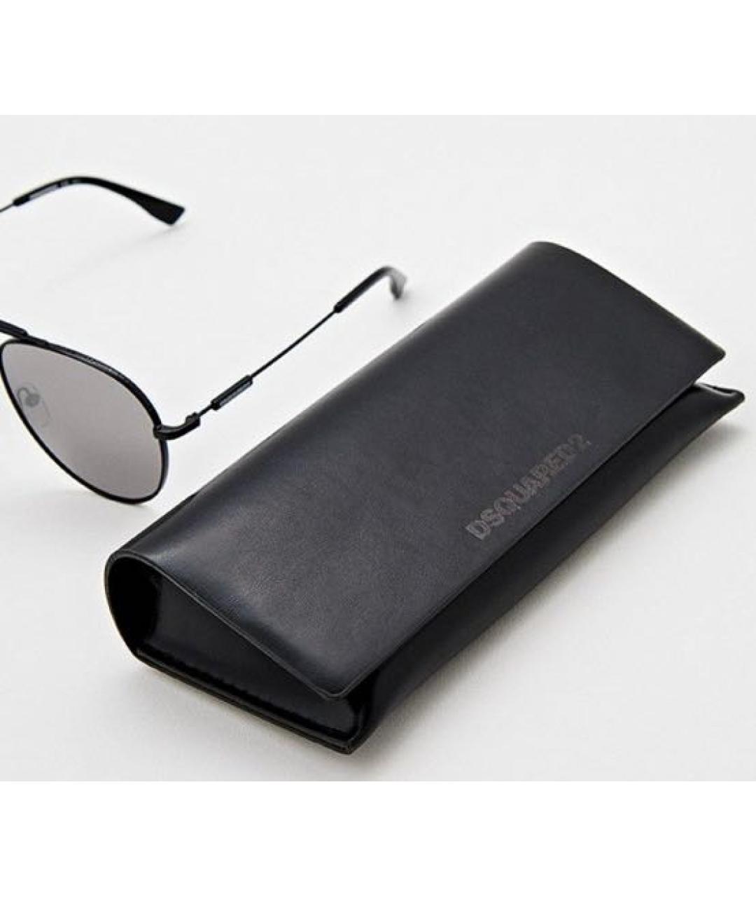 DSQUARED2 Черные металлические солнцезащитные очки, фото 3